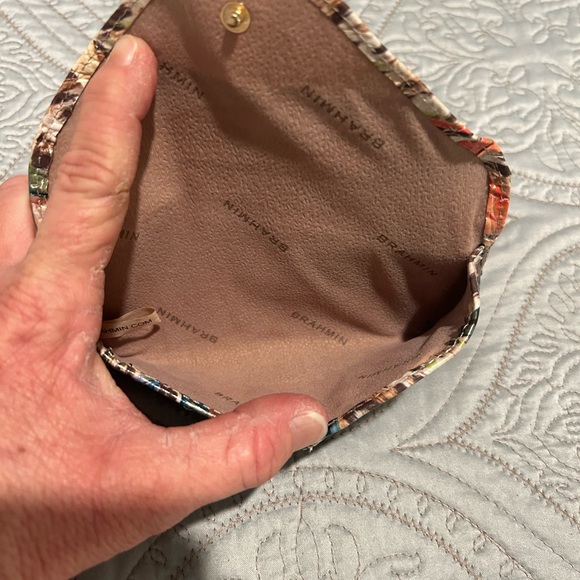 Brahmin Botanical Melbourne Multicolor Crocodile Embossed Sunglasses Case - Picture 3 of 7